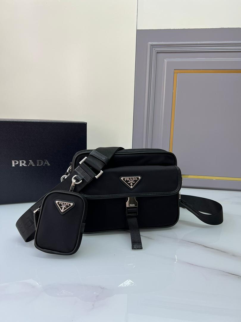 PRADA BAUCHTASCHE Re-Nylon und Saffiano-Leder | 7A SUPER CLONE | ORIGINAL QUALITÄT | FULLSET MIT BOX etc.