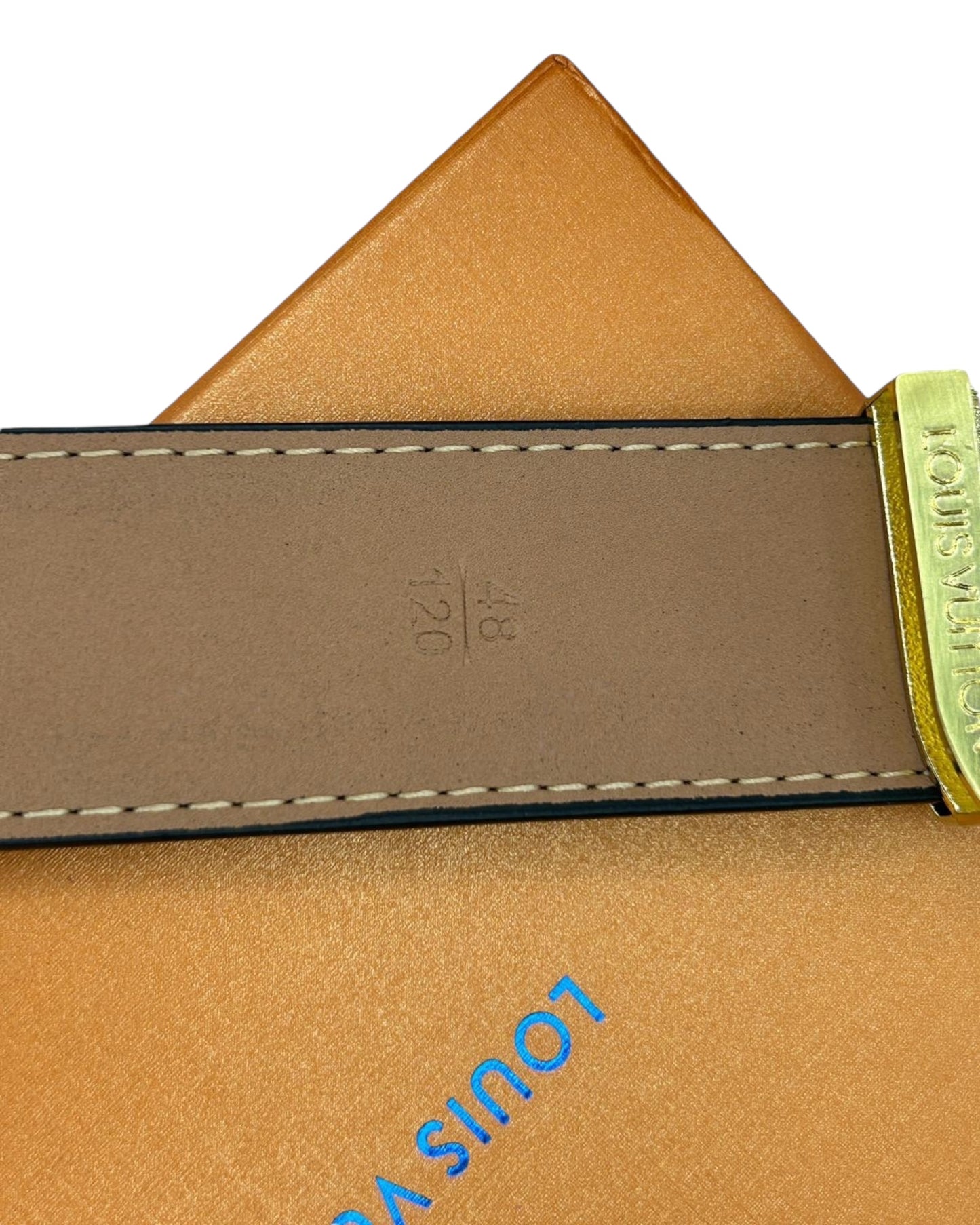 LOUIS VUITTON GÜRTEL - LV MONOGRAMM - GOLD - FULLSET - HIGH END QUALITY