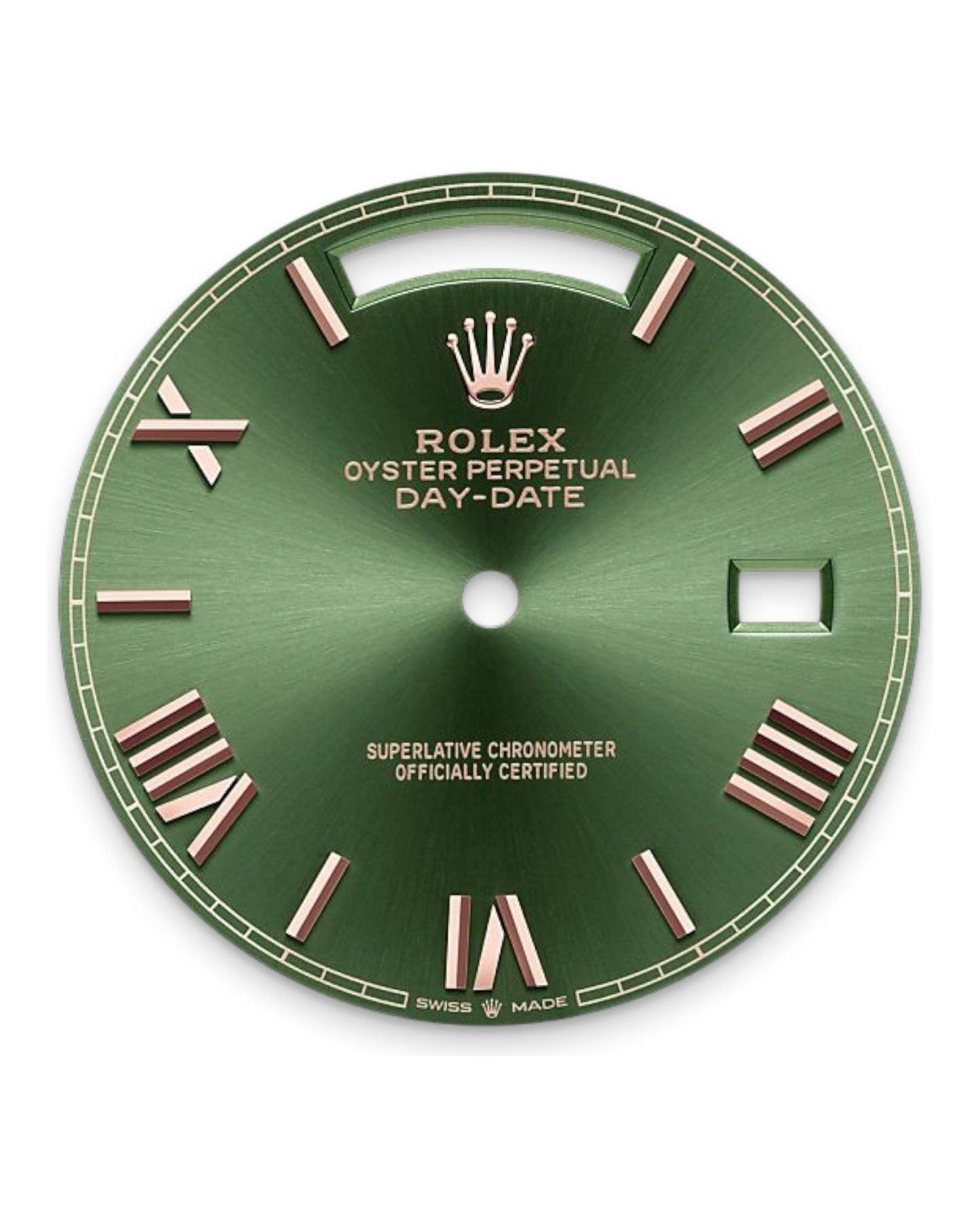 Rolex Day-Date Green Dial with Roman Numerals, 40mm Everose Gold President - U1 FACTORY - AUTOMATIK