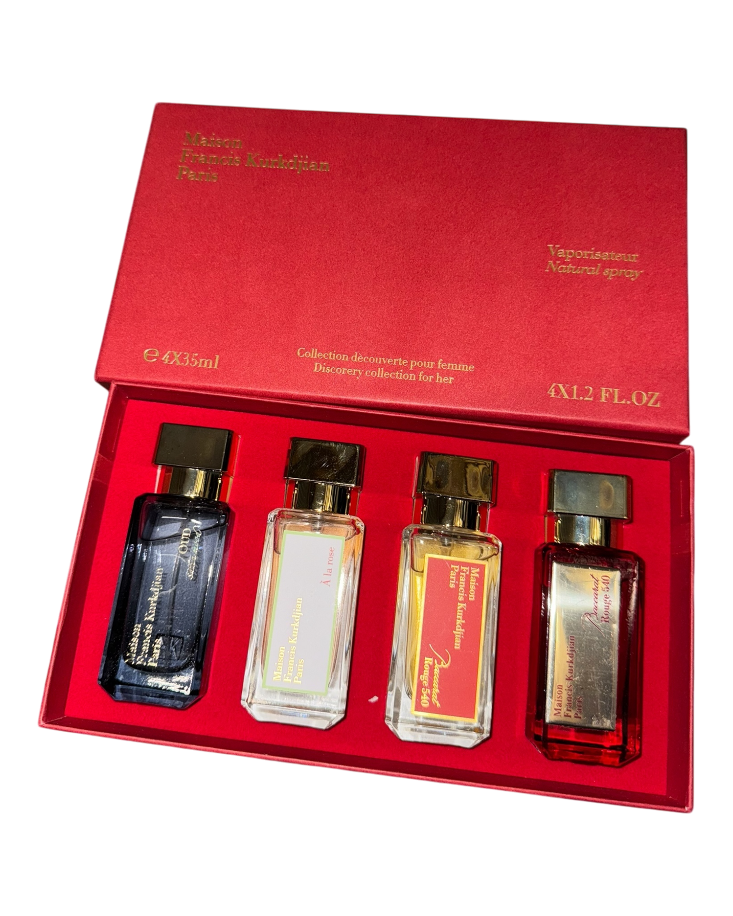 Maison Francis Kurkdjian Paris SET 4 x 35ml BACCARAT ROUGE Eau de Parfum - OVP