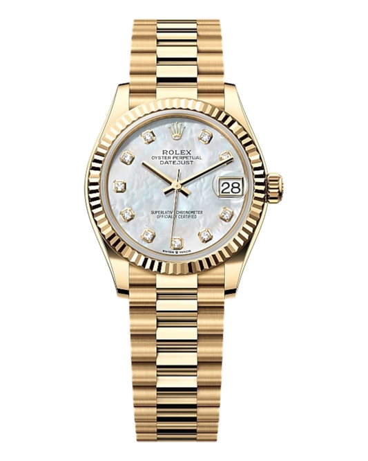 Rolex Datejust 31mm Perlmutt Gold Diamonds Dial - U1 FACTORY - AUTOMATIK - Jubilee