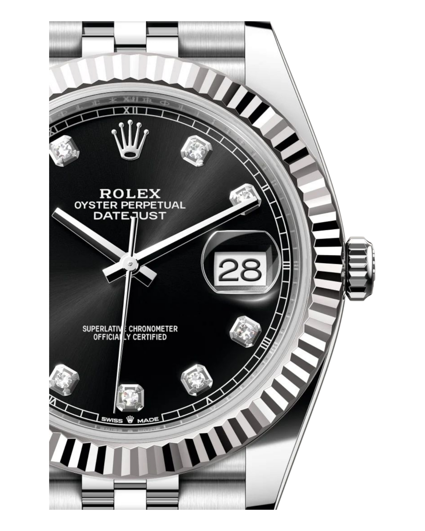 Rolex Datejust 31mm Black with Diamonds Dial Jubilee - U1 FACTORY - AUTOMATIK