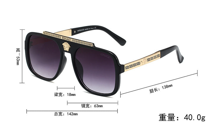 VERSACE VINTAGE AVIATOR SUNGLASSES – FULL SET – 1:1 HIGH END