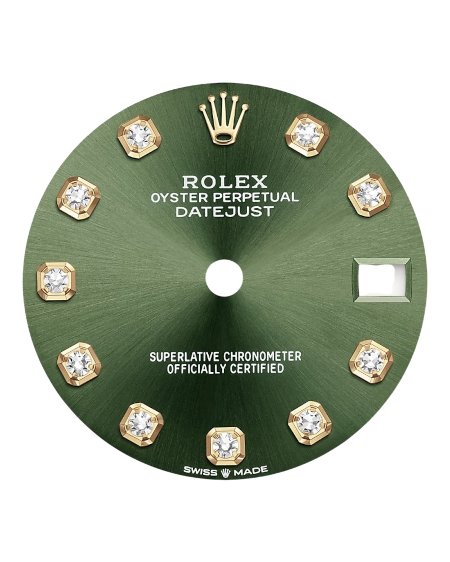 Rolex Datejust 31mm Green with Diamonds Dial, Bicolor - U1 FACTORY - AUTOMATIK - Jubilee