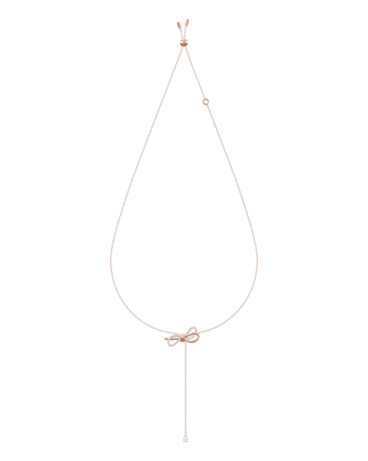 Swarovski Halskette mit Schleifen-Anhänger