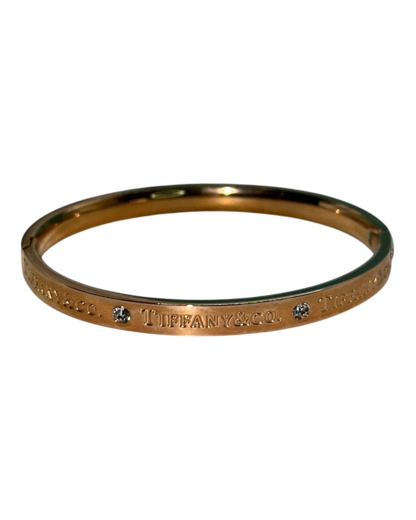 Tiffany & Co. Klassisches Armband mit Logogravur in Roségold