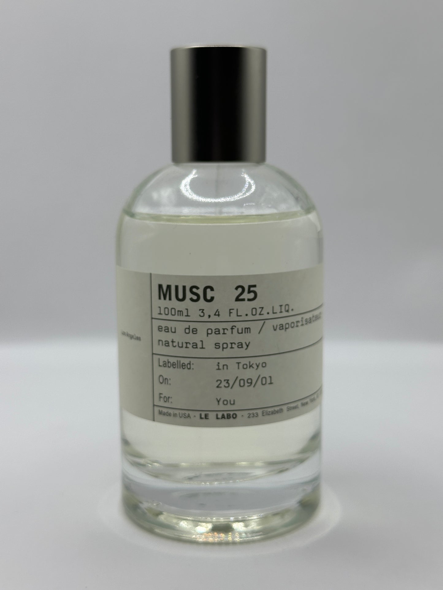 Ausstellungsstück - LE LABO MUSC 25 - Eau de Parfum - 95% voll