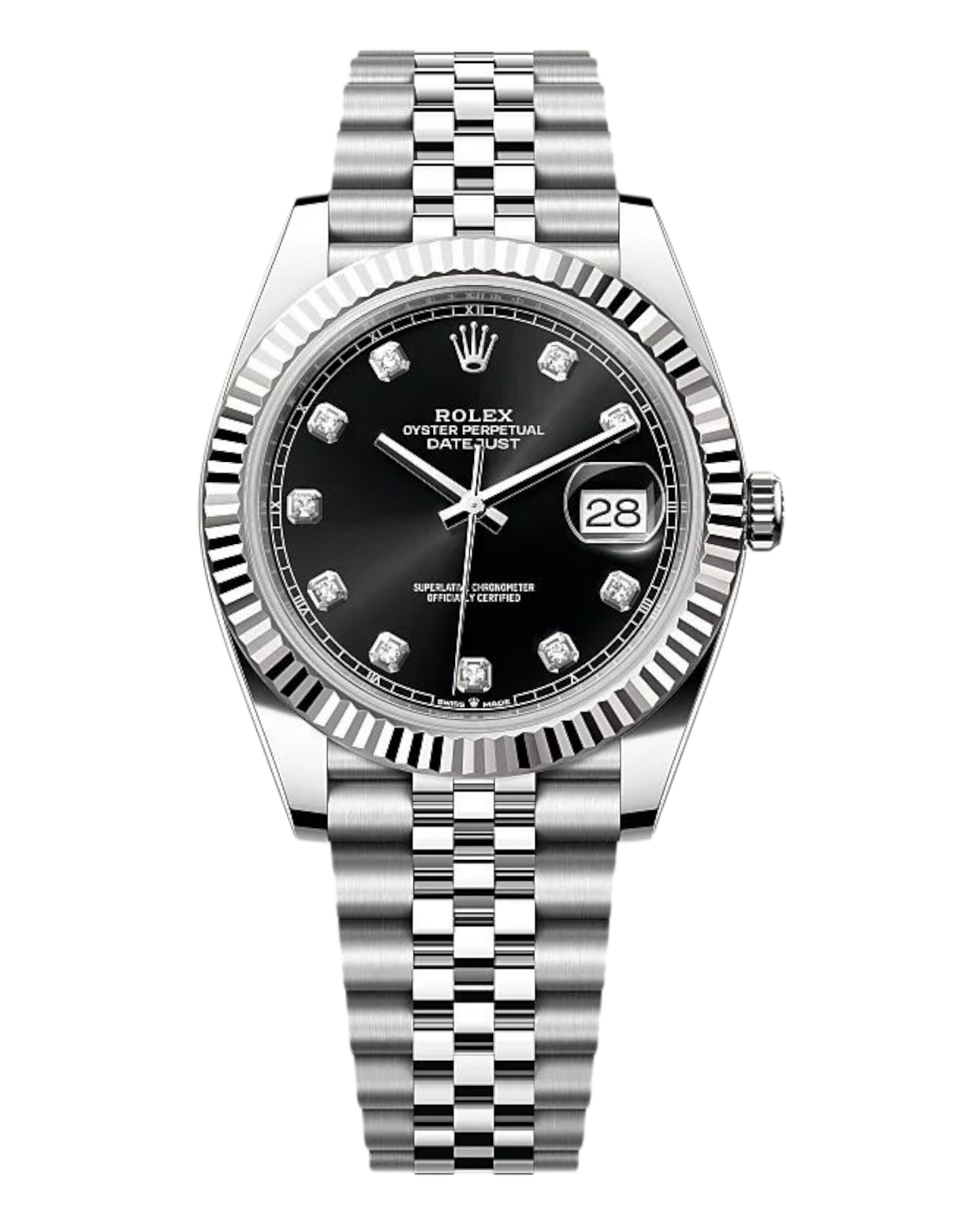 Rolex Datejust 31mm Black with Diamonds Dial Jubilee - U1 FACTORY - AUTOMATIK