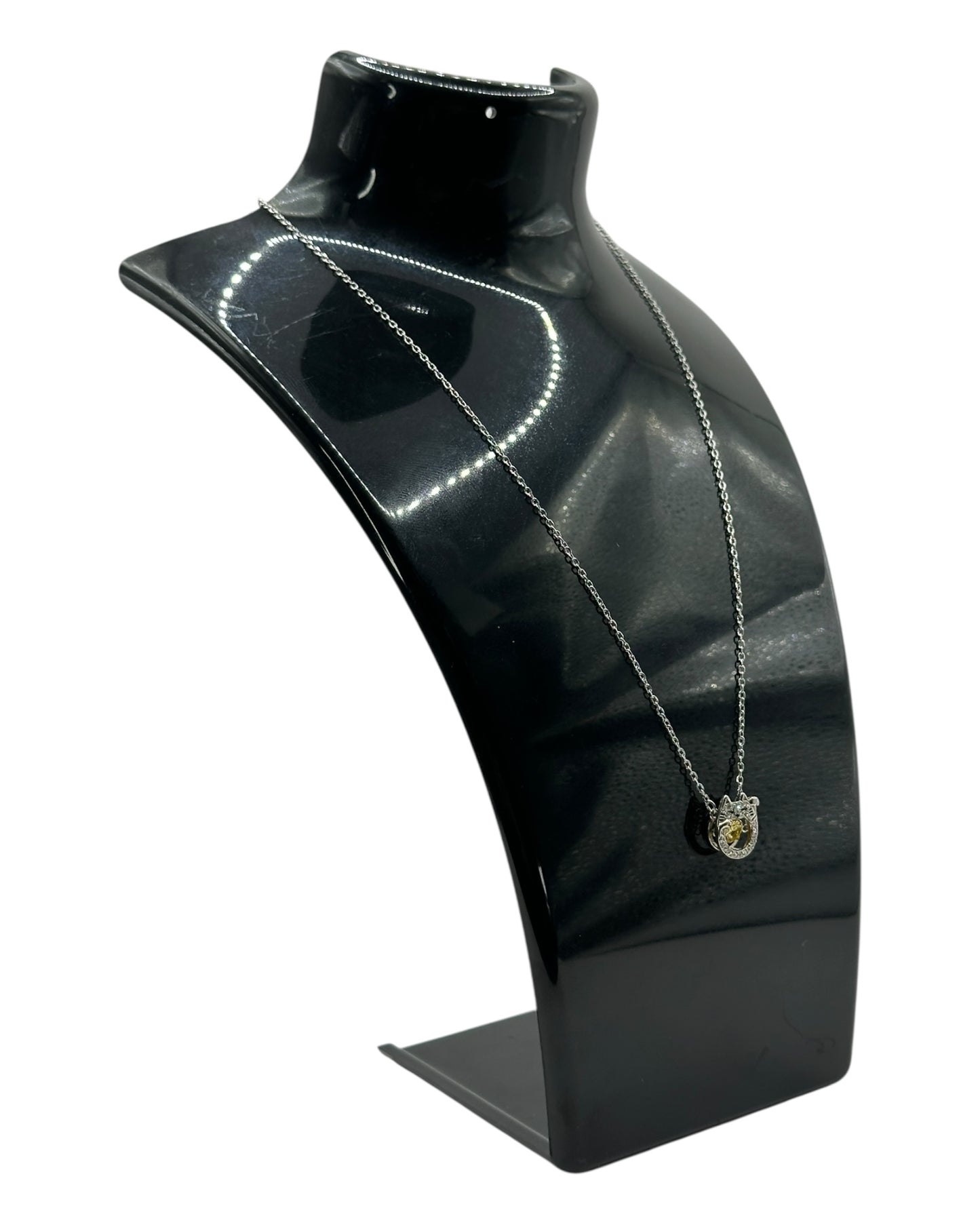 Swarovski Dancing Stone Katze Halskette