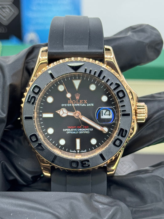 ROLEX YACHT-MASTER - OYSTERFLEX- Roségold - 40MM U1 FACTORY - AUTOMATIK