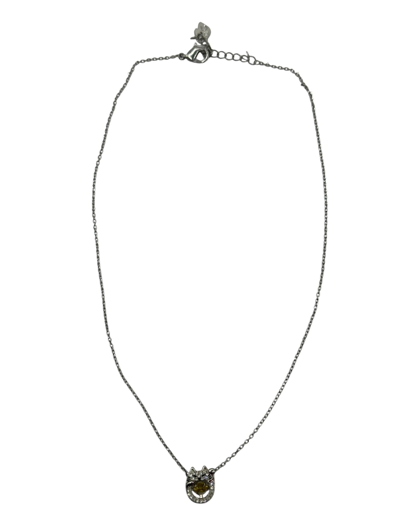 Swarovski Dancing Stone Katze Halskette