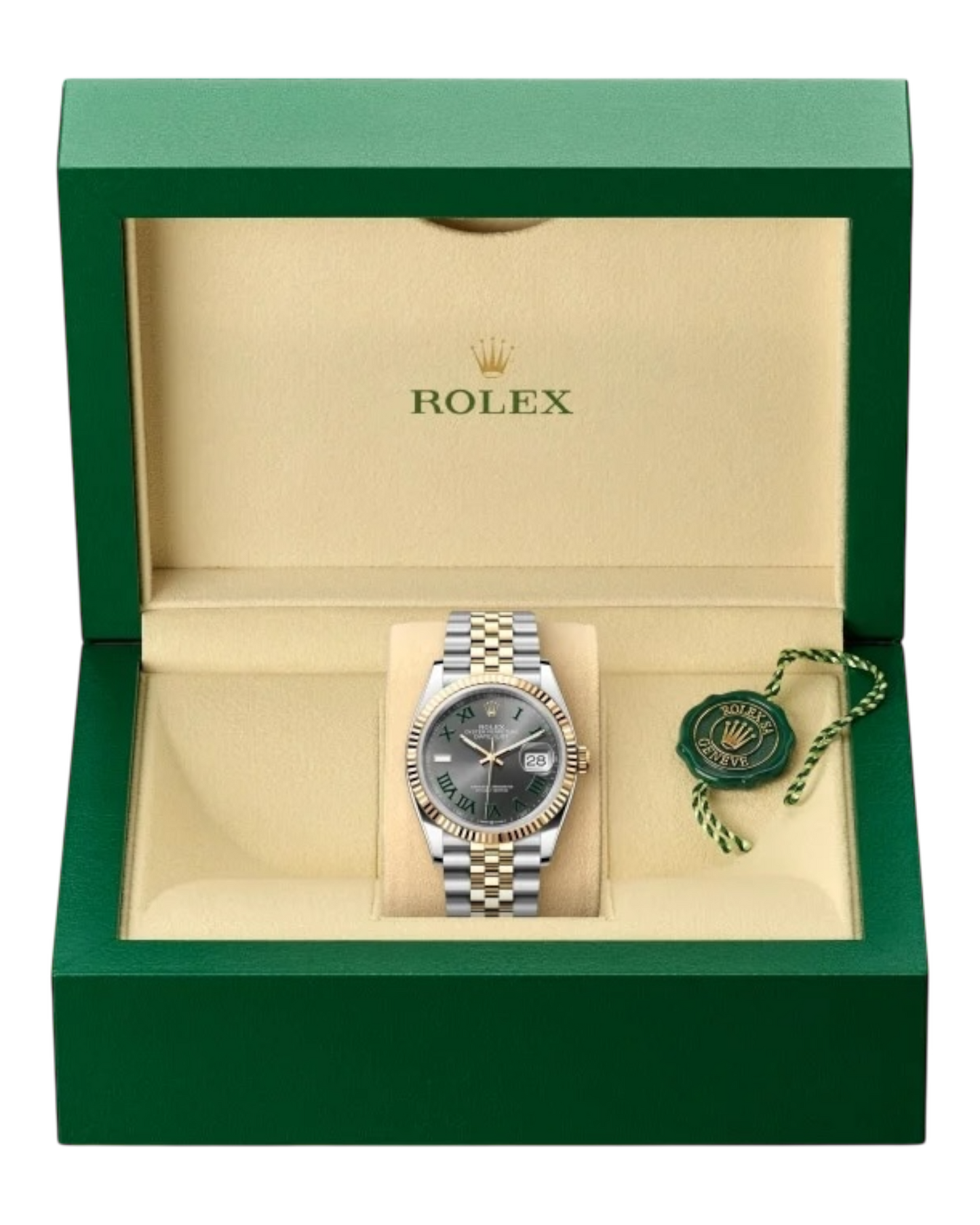 Rolex Datejust Slate Dial with Mint Green Roman Numerals 36mm Jubilee - U1 FACTORY - AUTOMATIK