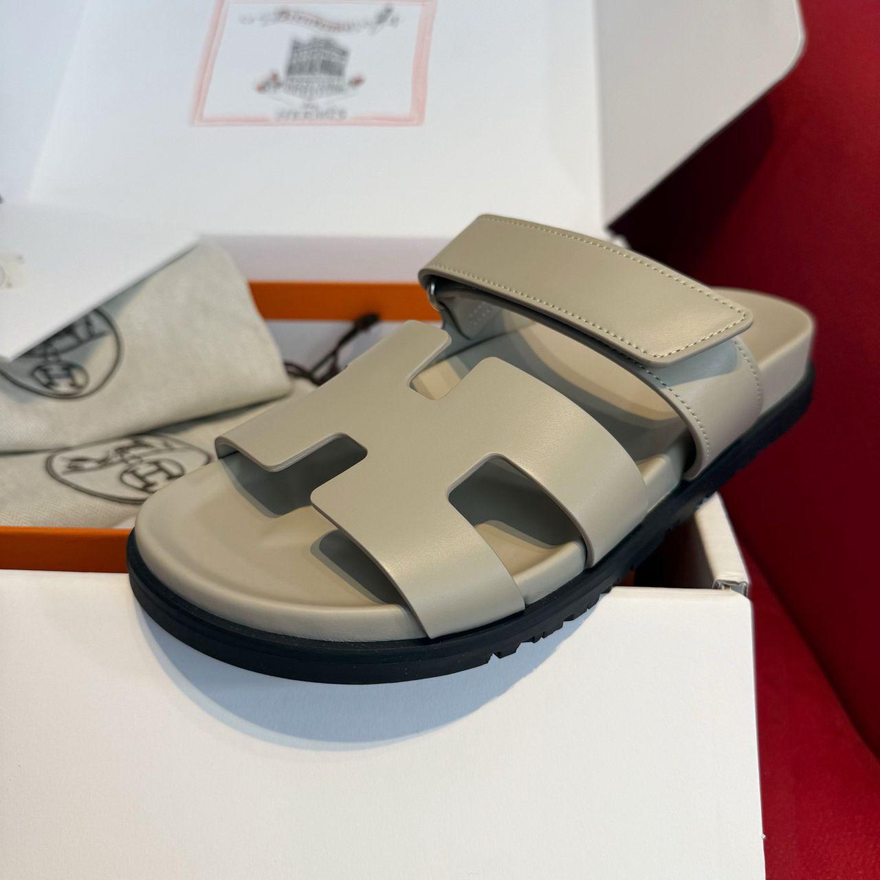 HERMES CHYPRE ECHT-LEDER RÖMERSANDALEN - SUPER CLONE | BEIGE