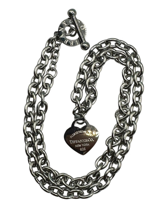 Tiffany & Co. Statement-Halskette mit Herz-Anhänger aus 925 Sterling-Silber