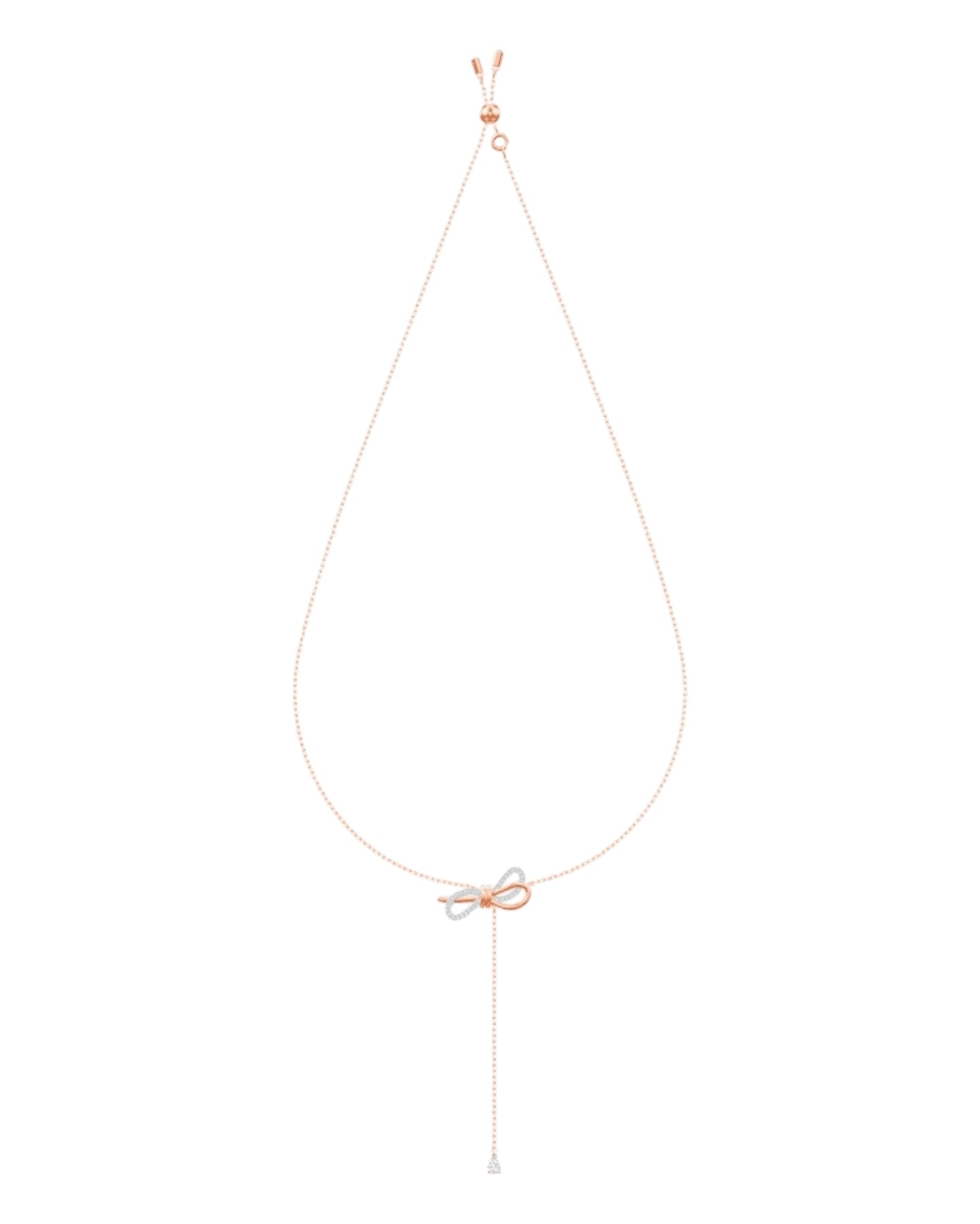 Swarovski Halskette mit Schleifen-Anhänger