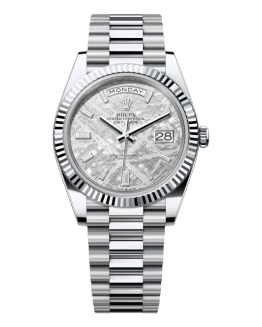 Rolex Day-Date White Meteorite Dial 40mm - U1 FACTORY - AUTOMATIK
