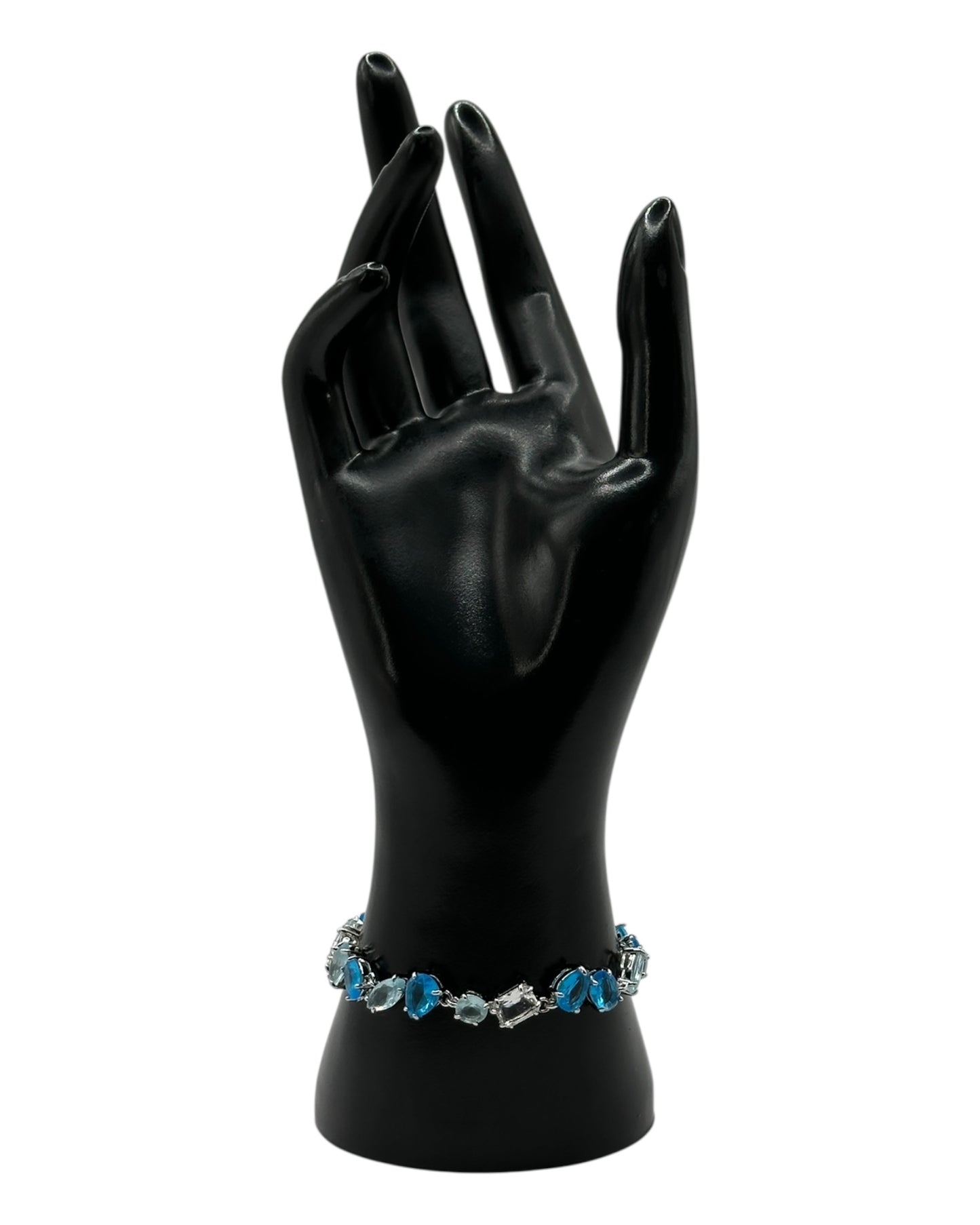Swarovski Armband in Blau und Aquatönen