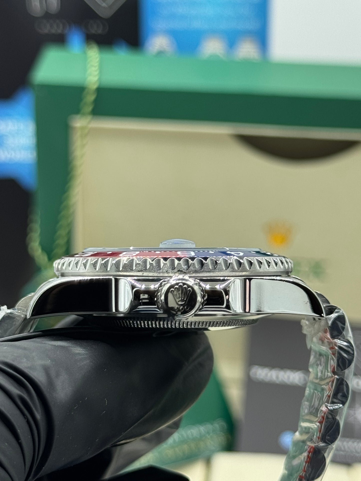 ROLEX GMT-MASTER II- PEPSI - JUBILEE - 40MM U1 FACTORY - AUTOMATIK