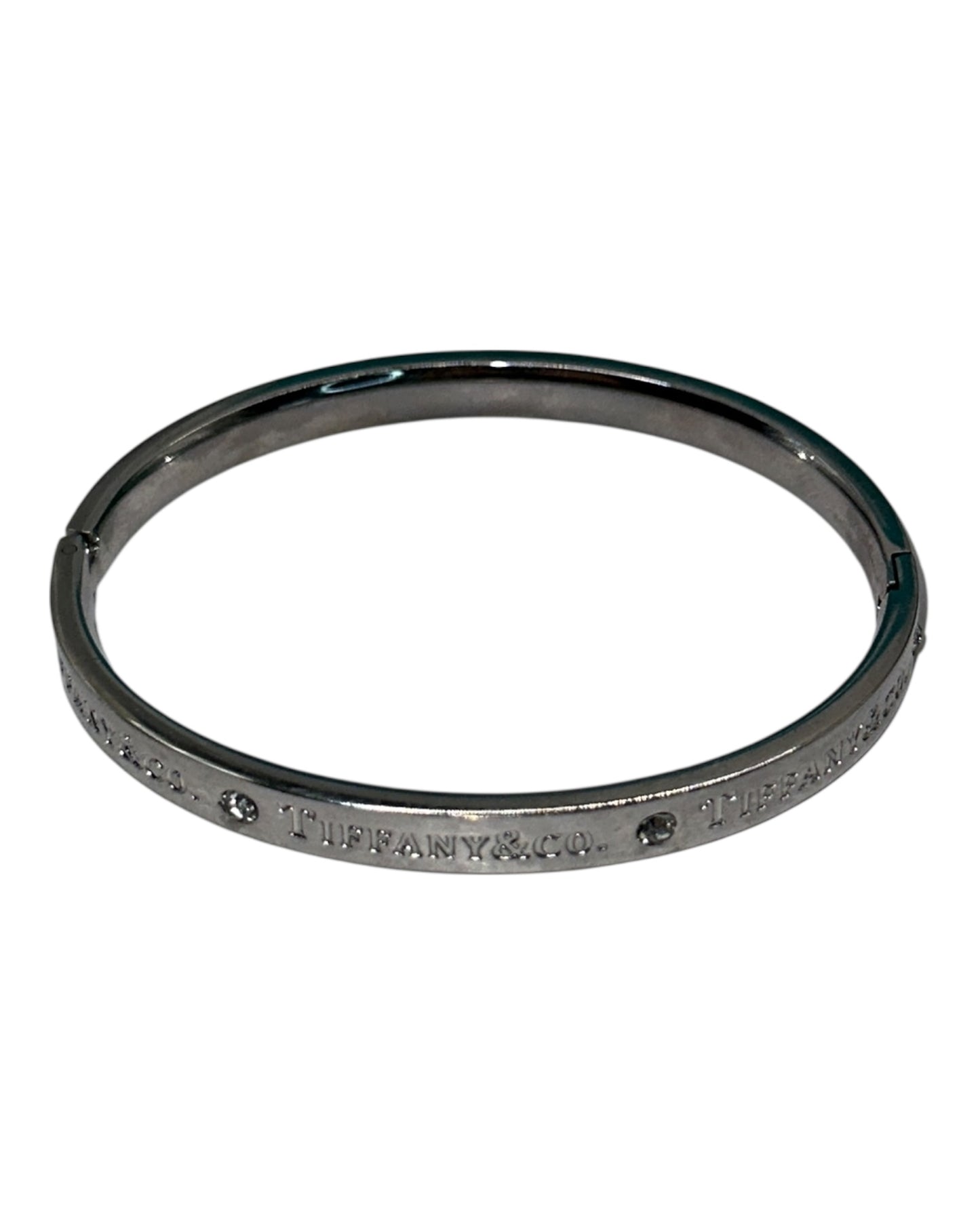 Tiffany & Co. Klassisches Armband mit Logogravur in Silver
