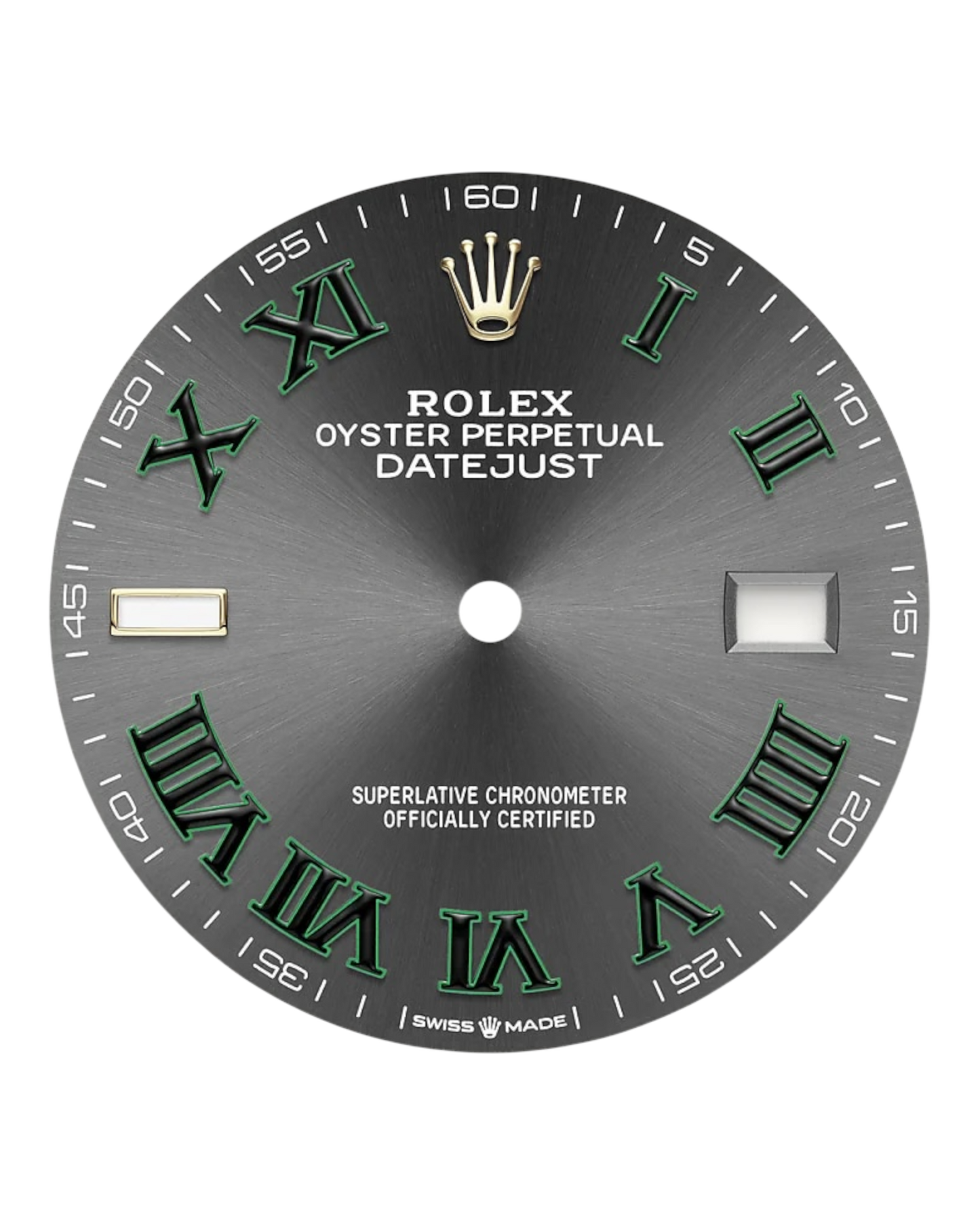Rolex Datejust Slate Dial with Mint Green Roman Numerals 36mm Jubilee - U1 FACTORY - AUTOMATIK