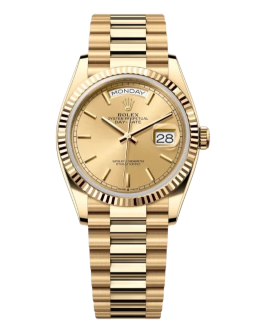 Rolex Day-Date Champagne Dial 36mm Yellow Gold President - U1 FACTORY - AUTOMATIK