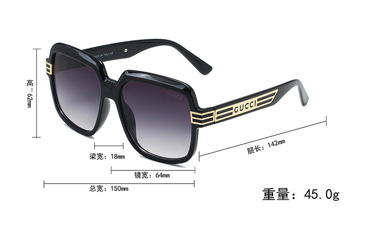 GUCCI GEOMETRIC LOGO SUNGLASSES – FULL SET – 1:1 HIGH END