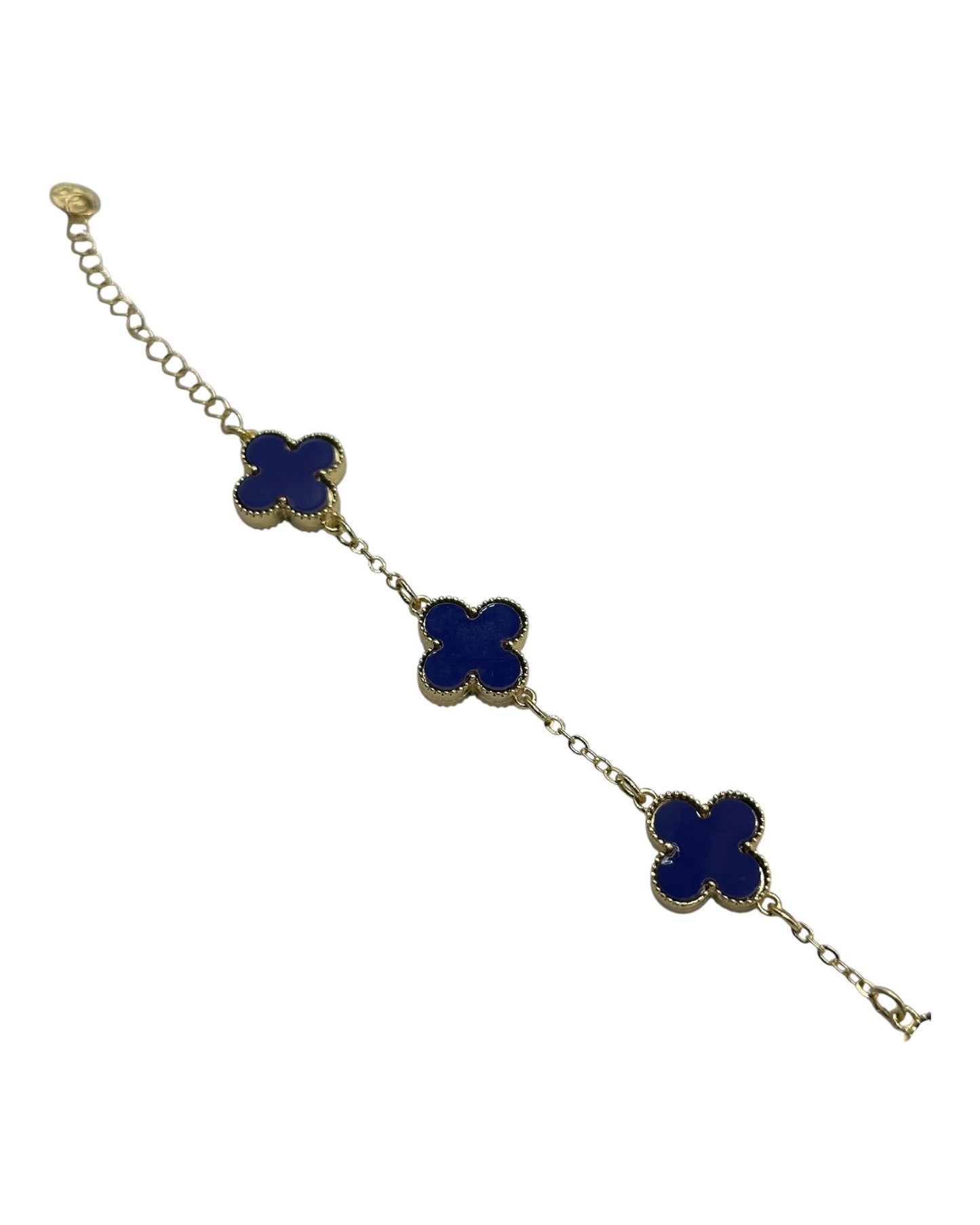 Van Cleef & Arpels Alhambra Armband mit Kleeblättern Blau