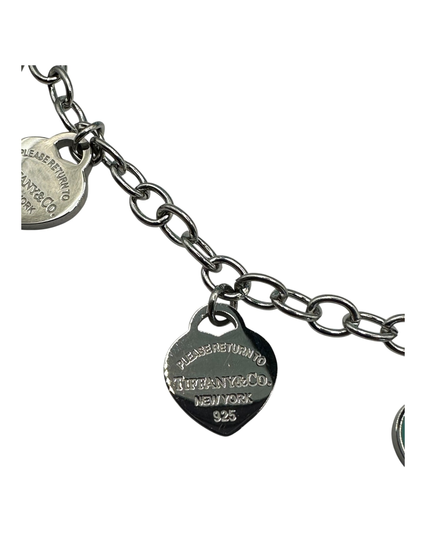 Tiffany & Co. Halskette mit mehreren Herz-Anhängern aus 925 Sterling-Silber