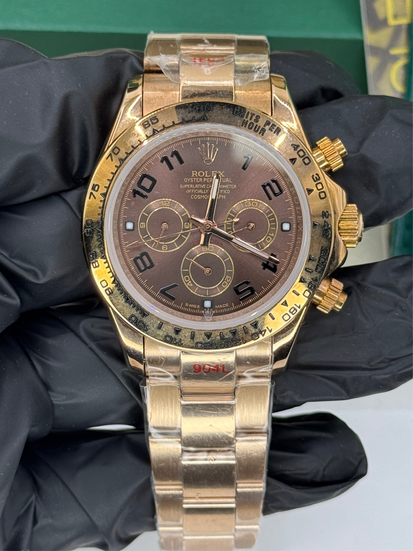 ROLEX DAYTONA - ROSEGOLD CHOCOLATE - COSMOGRAPH - OYSTER - 40MM U1 FACTORY - AUTOMATIK