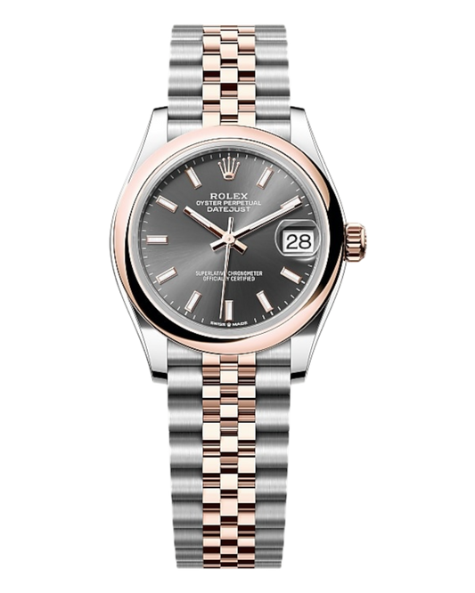 Rolex Datejust 31mm in Everose Rolesor with Grey Dial - U1 FACTORY - AUTOMATIK - Jubilee