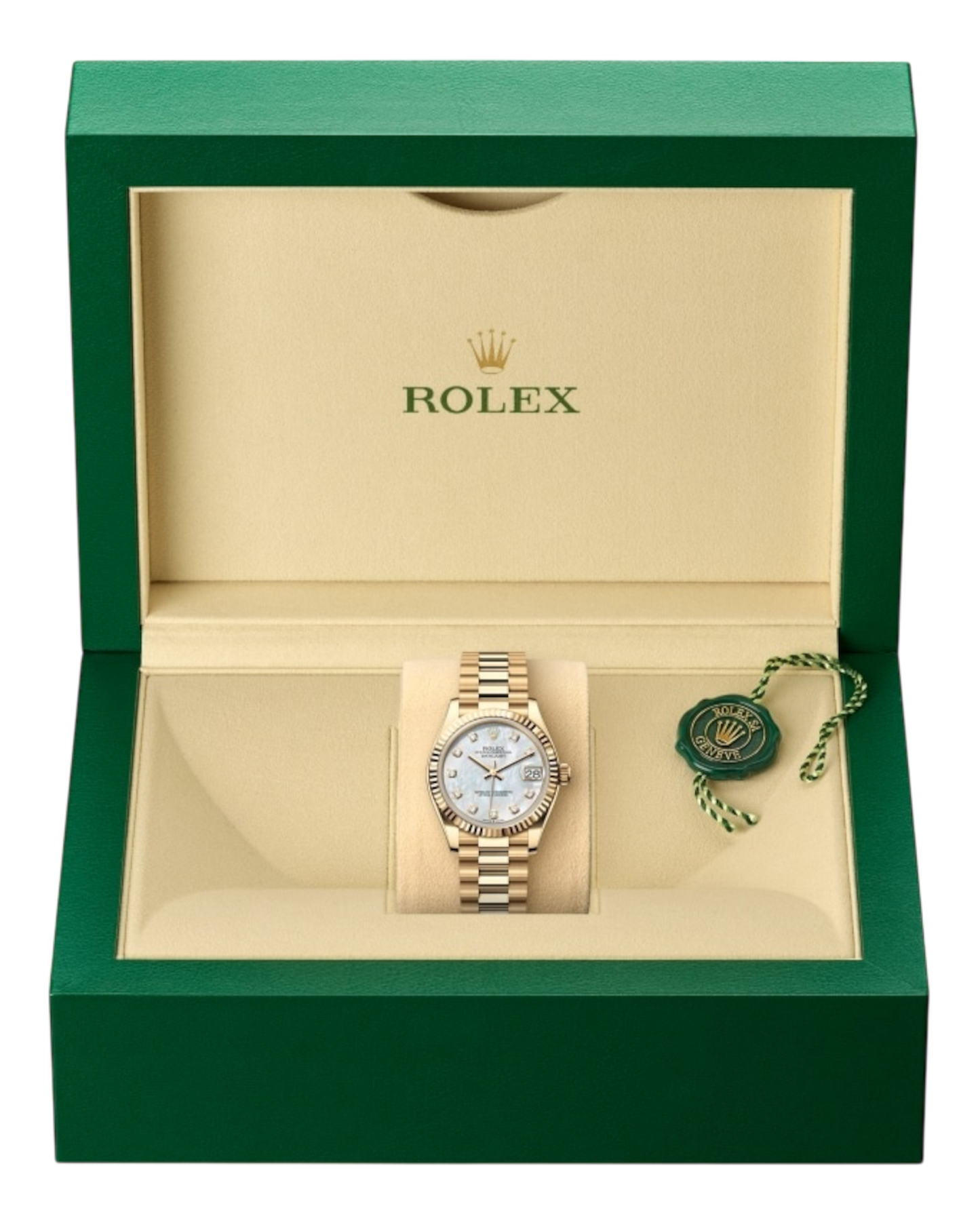 Rolex Datejust 31mm Perlmutt Gold Diamonds Dial - U1 FACTORY - AUTOMATIK - Jubilee