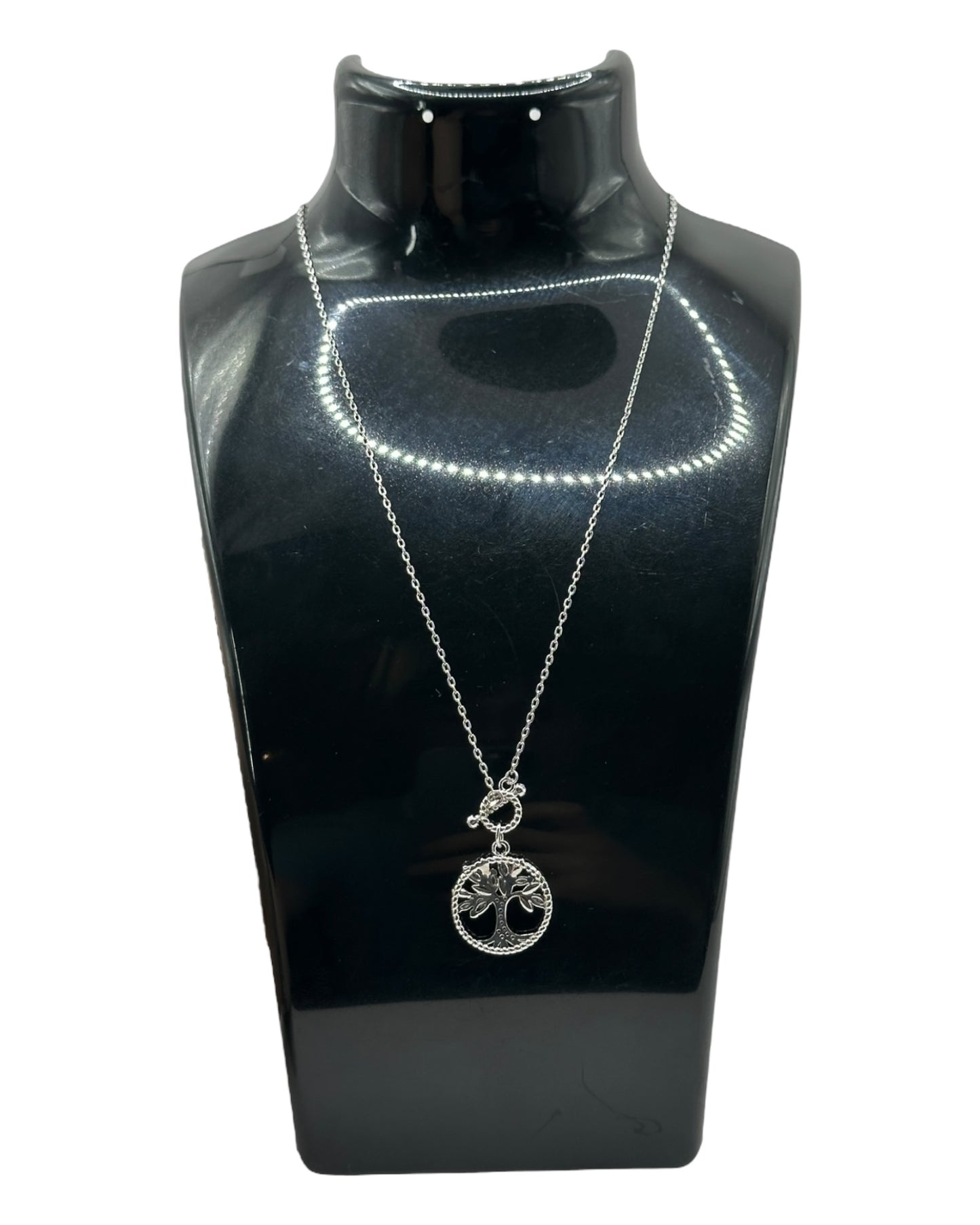 Swarovski Halskette mit Lebensbaum-Anhänger und Kristallen