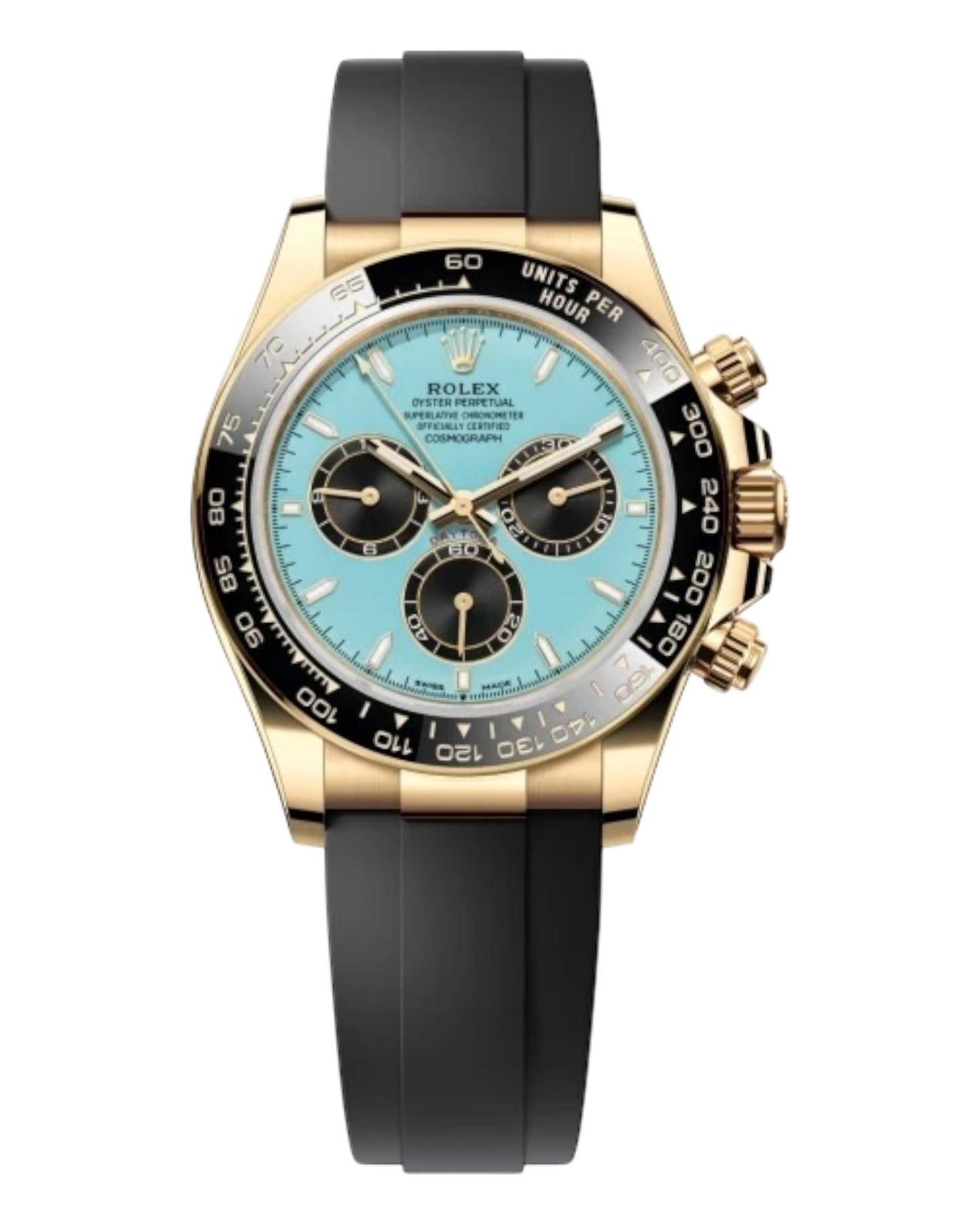 Rolex Cosmograph Daytona 40mm - turquoise dial, rubber bracelet - MYS Factory - Automatik