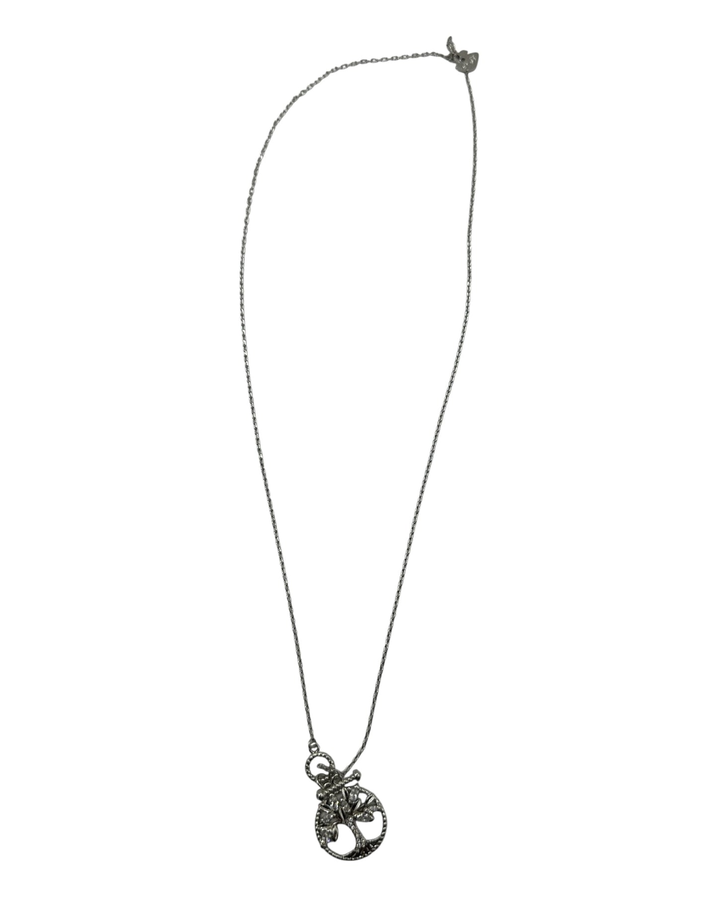 Swarovski Halskette mit Lebensbaum-Anhänger und Kristallen