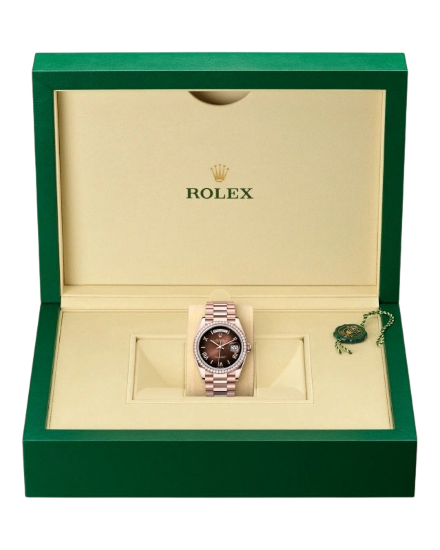 Rolex Day-Date Brown Dial with Roman Markers, 36mm Everose Gold President - U1 FACTORY - AUTOMATIK