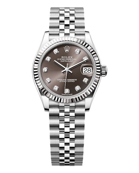 Rolex Datejust 31mm Brown with Diamonds Dial, Bicolor - U1 FACTORY - AUTOMATIK - Jubilee