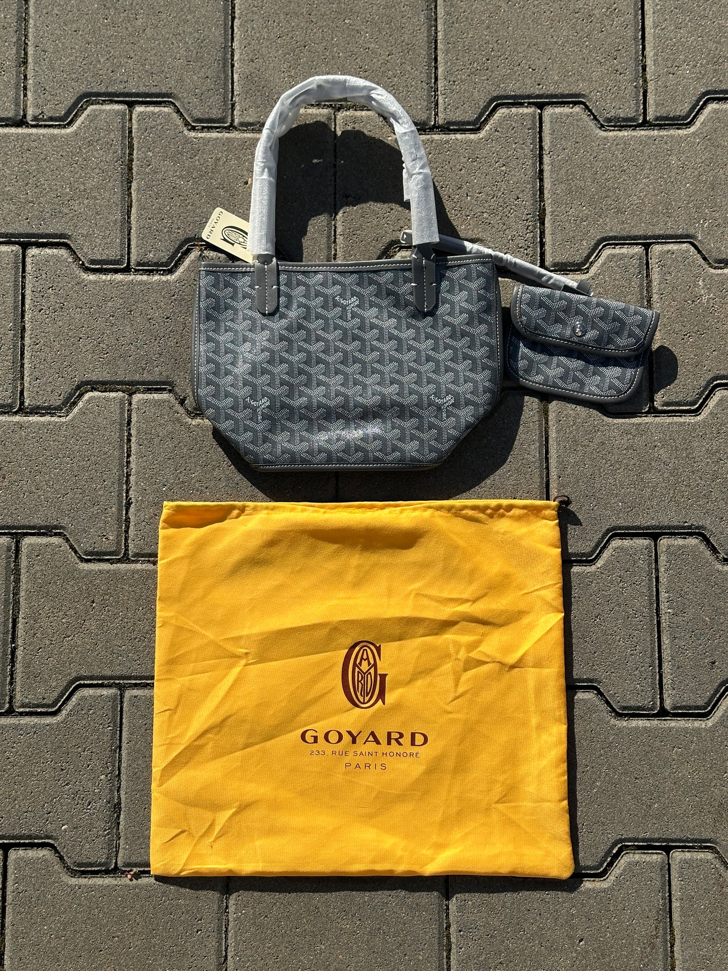Goyard Saint Louis PM Tasche in Grau mit Pochette | 1:1 Replica