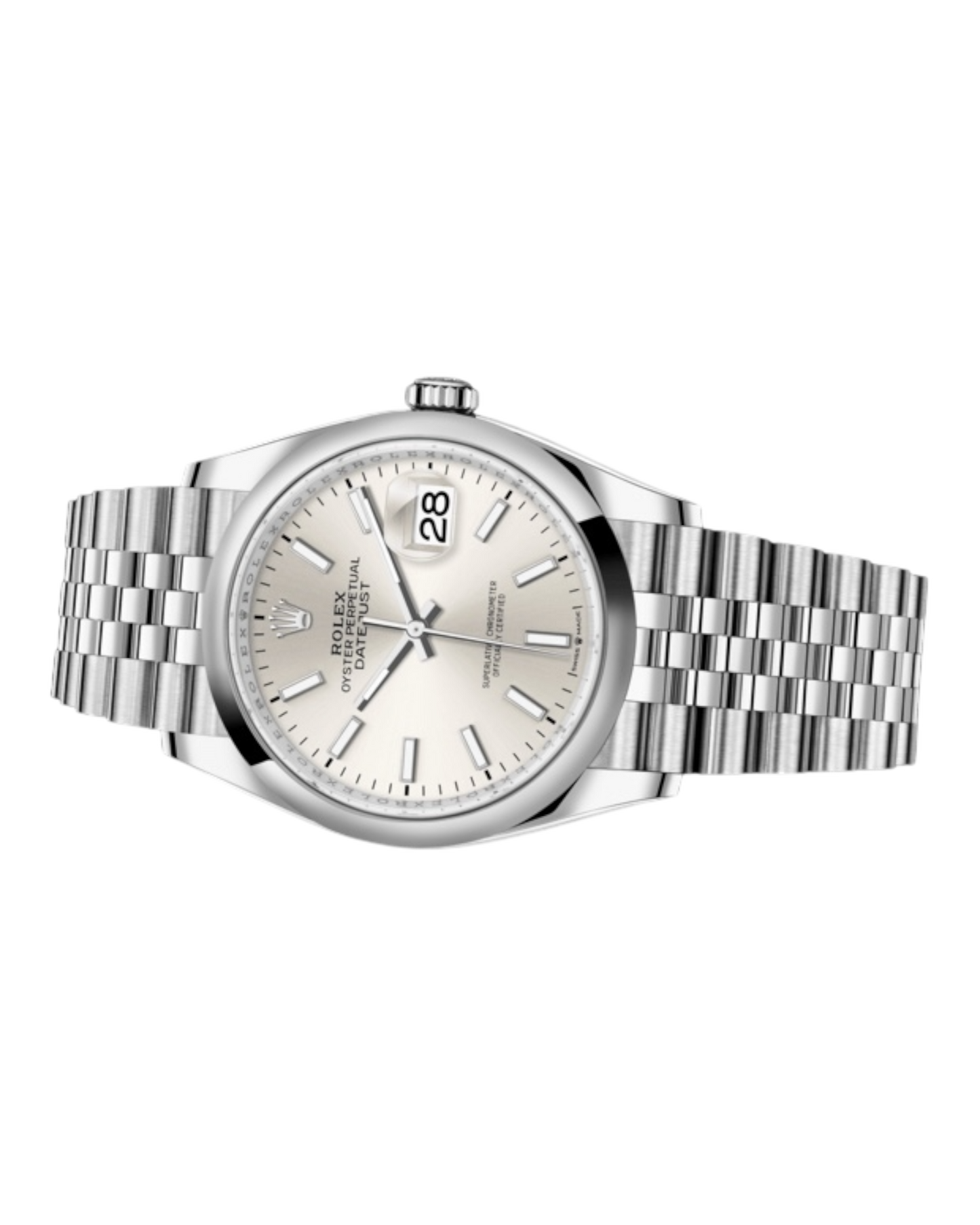 Rolex Datejust 41mm Silver Dial, flat bezel - U1 FACTORY - AUTOMATIK - Jubilee