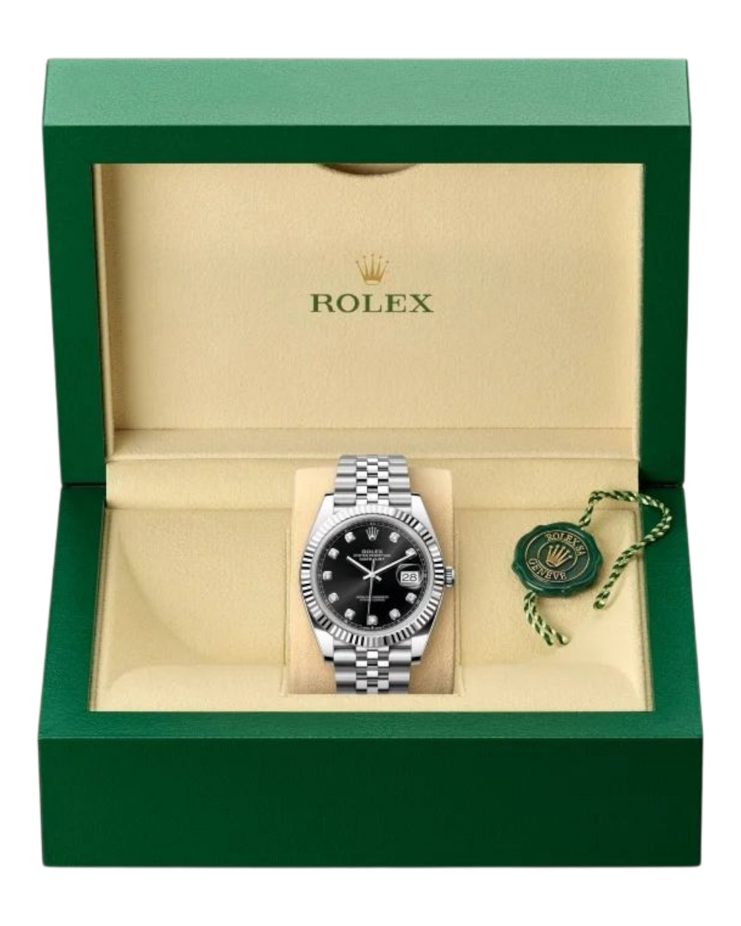 Rolex Datejust 31mm Black with Diamonds Dial Jubilee - U1 FACTORY - AUTOMATIK