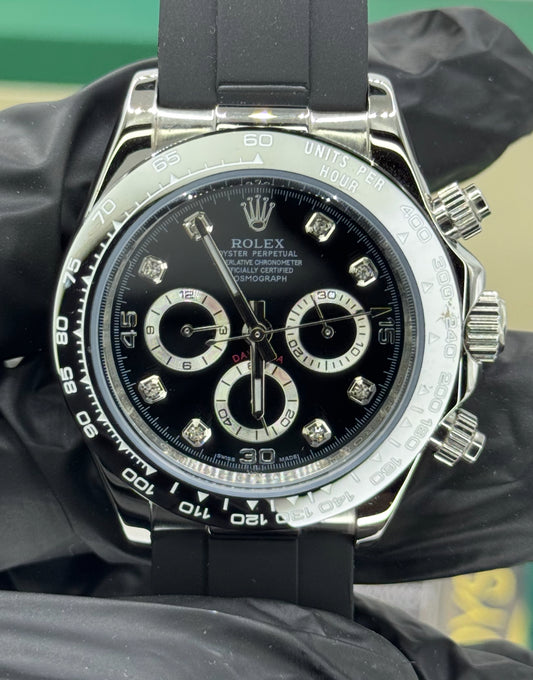 ROLEX DAYTONA COSMOGRAPH black - OYSTERFLEX - 40MM U1 FACTORY - AUTOMATIK