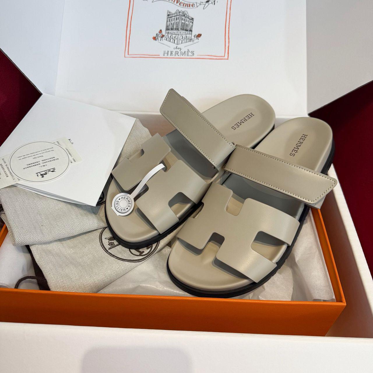 HERMES CHYPRE ECHT-LEDER RÖMERSANDALEN - SUPER CLONE | BEIGE