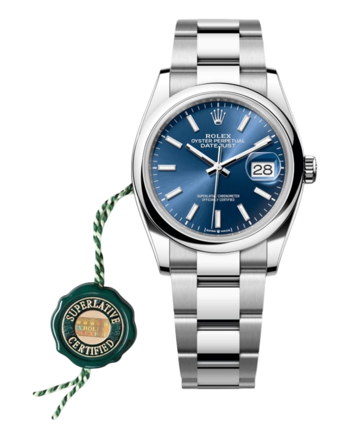 Rolex Datejust Bright Blue Dial 36mm - Oyster - U1 FACTORY - AUTOMATIK