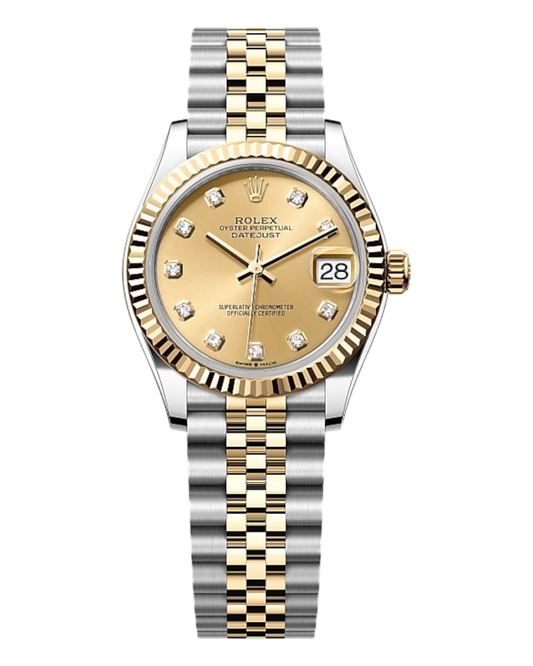 Rolex Datejust 31mm Gold with Diamonds Dial, Bicolor - U1 FACTORY - AUTOMATIK - Jubilee