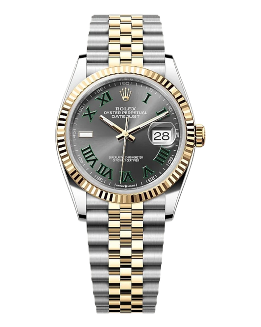 Rolex Datejust Slate Dial with Mint Green Roman Numerals 36mm Jubilee - U1 FACTORY - AUTOMATIK