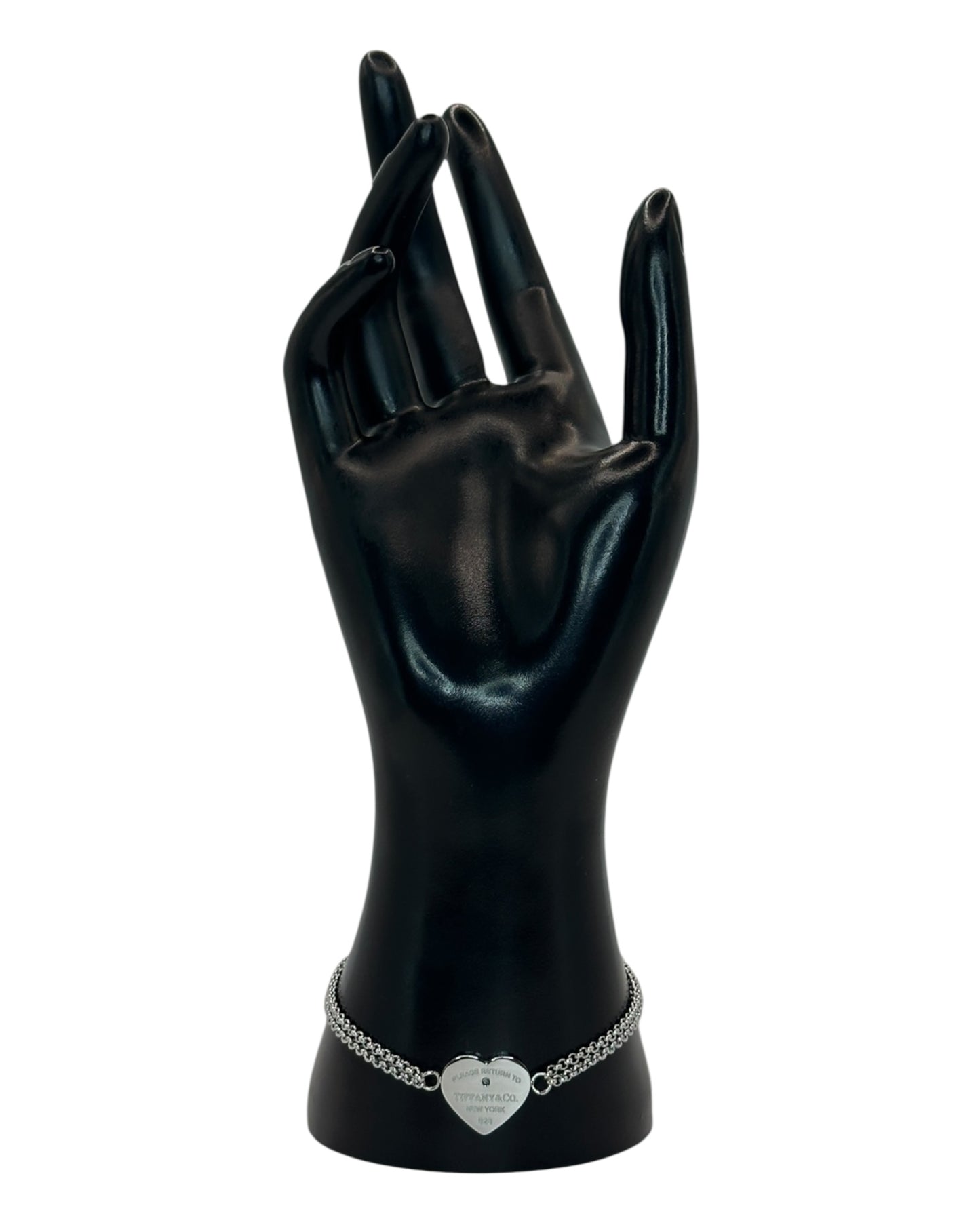 Tiffany & Co. Herz-Fußkettchen/Armband aus 925 Sterling-Silber