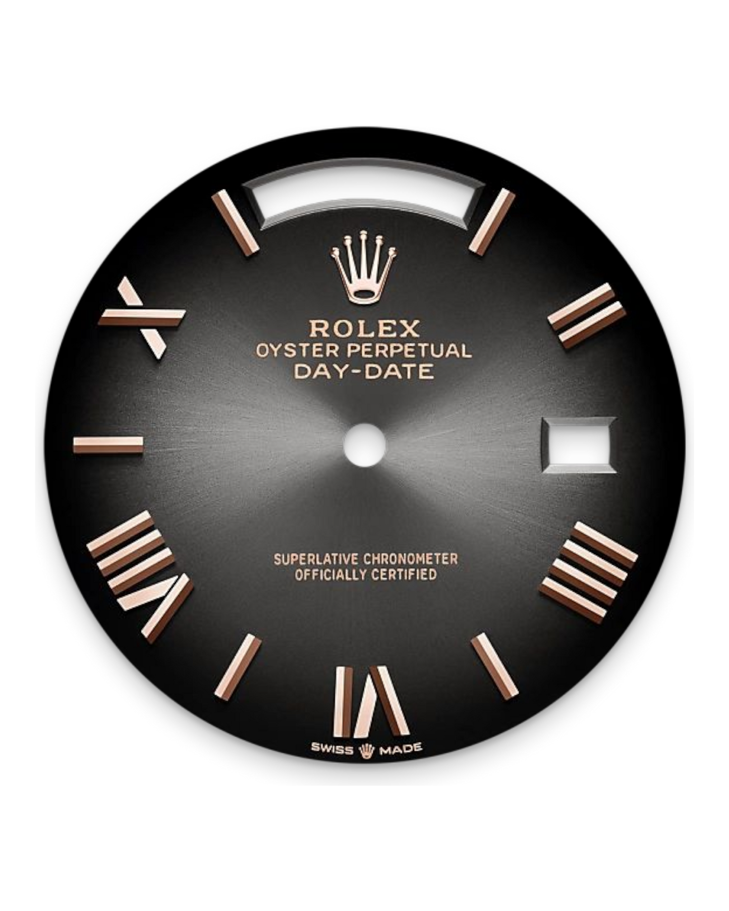 Rolex Day-Date Black Dial with Roman Numerals, 40mm Everose Gold President - U1 FACTORY - AUTOMATIK