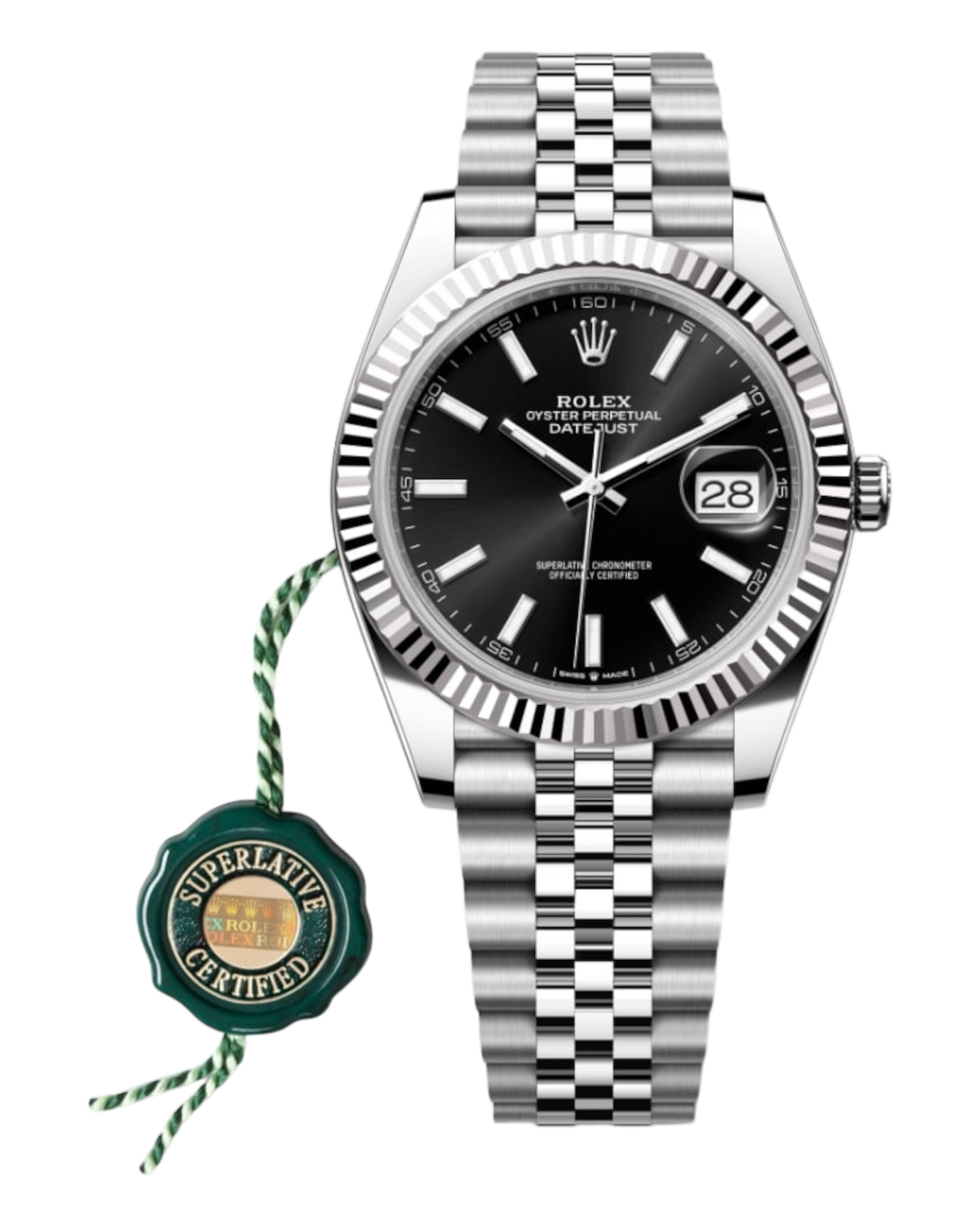 Rolex Datejust 41mm Black Dial Jubilee U1 FACTORY - AUTOMATIK