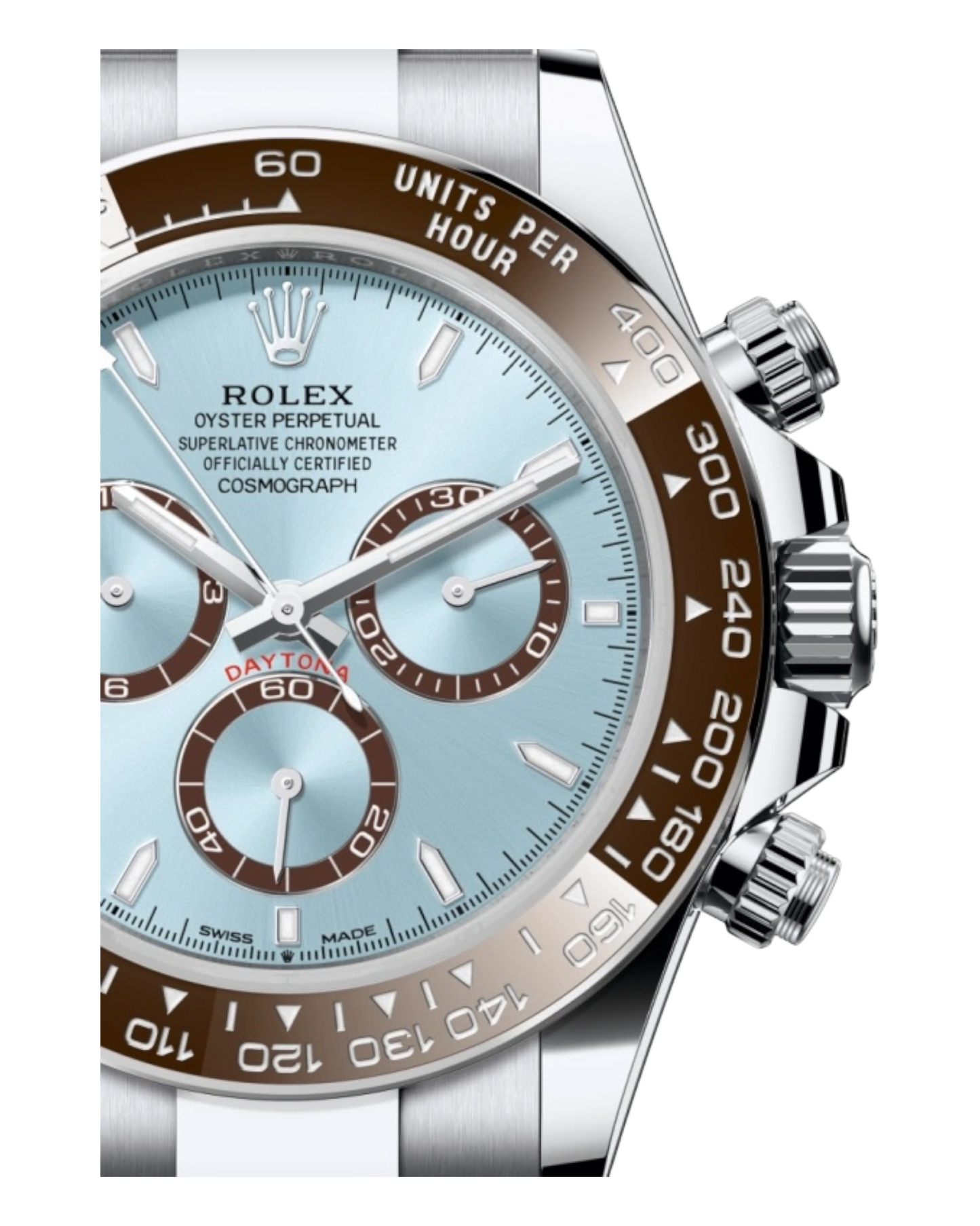 Rolex Cosmograph Daytona 40mm Platinum Ice Blue Dial Oyster - AUTOMATIK U1-Factory