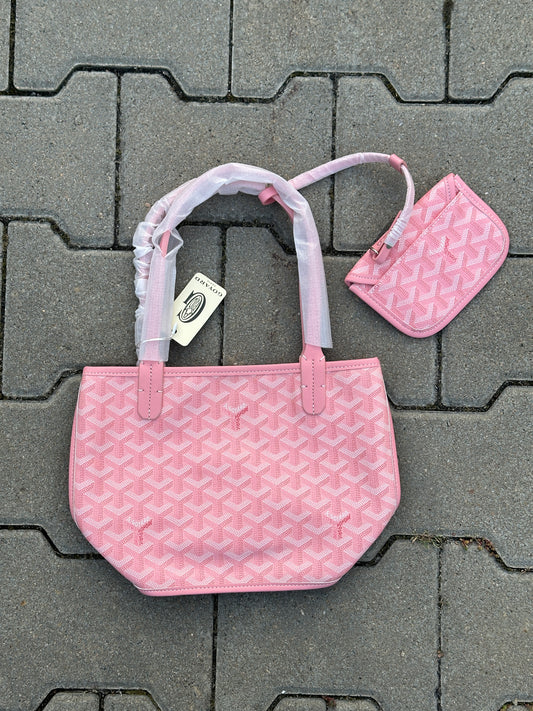 Goyard Saint Louis PM Tasche in Rosa mit Pochette | 1:1 Replica
