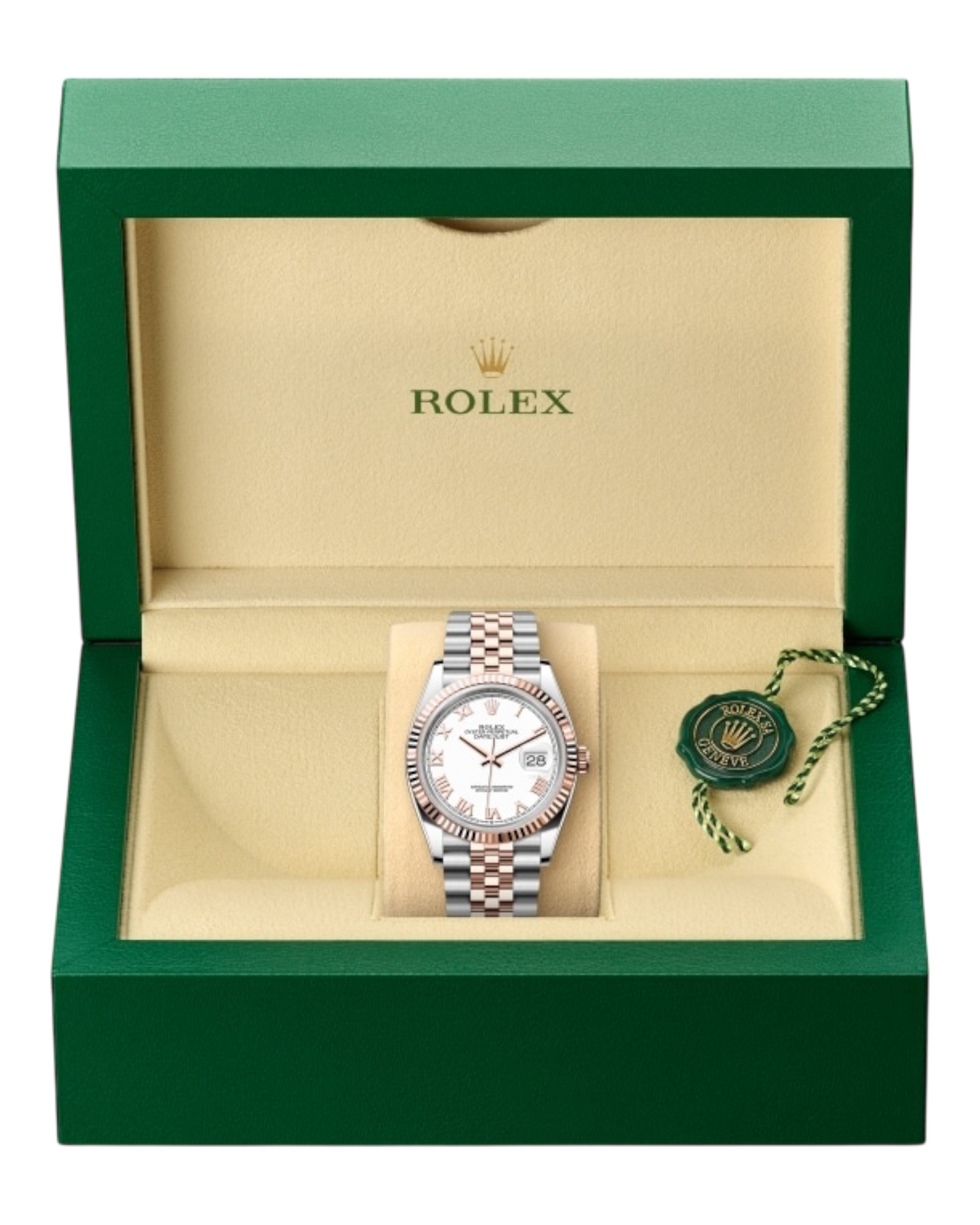 Rolex Datejust White 36mm Bicolor - Jubilee - U1 FACTORY - AUTOMATIK